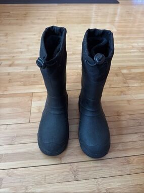 Black Waterproof Mid-Calf Boots